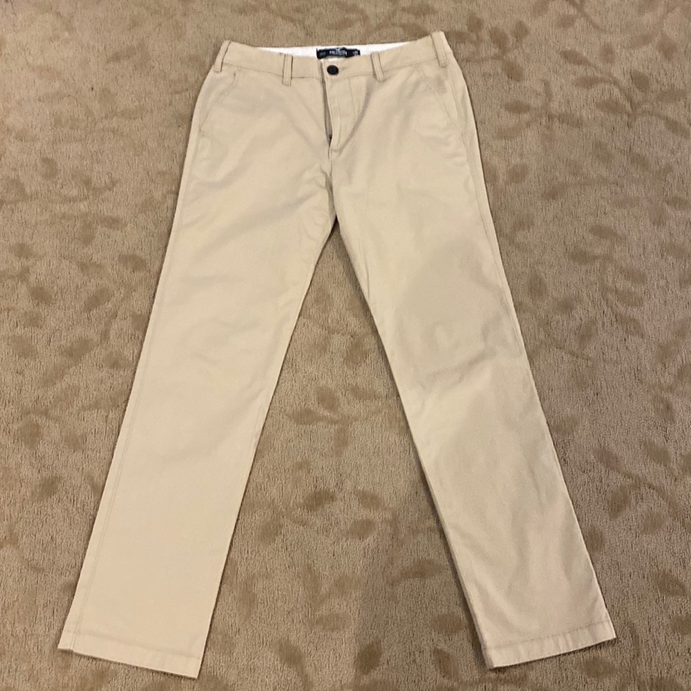 Hollister 30W 32L tan chino pants